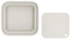 Vas pentru chiuvetă cu tavă de scurgere gri deschis din plastic SinkSide – Brabantia