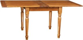 Masa pliabila, L90(180) 90 H80 cm,culoare nuc antichizat, Lemn masiv