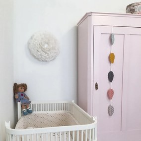 Aplica perete sau tavan cu pene de gasca diametru 40cm, EOS medium Up alb 2140 VTC