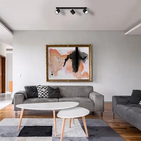 Spot PUNTA 3xGX53/10W/230V negru