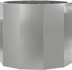 vidaXL Jardinieră Argintiu 60 x 60 x 50 cm Oțel Galvanizat