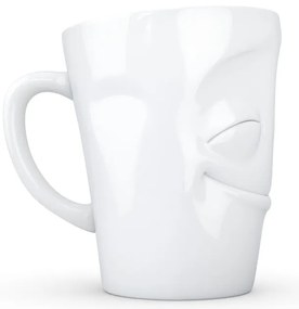 Cană cu toartă din porțelan 58products, 350 ml, alb