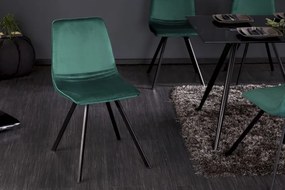 Neînvins Scaun de design Amsterdam catifea verde smarald