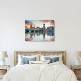 Tablou pe sticlă - Houses of Parliament din Londra (70x50 cm)