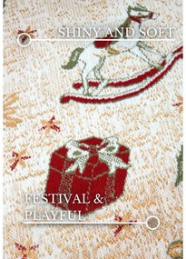 Covor tip traversă verde din amestec de bumbac 80x200 cm cu model de Crăciun Toy's Delight Green Christmas – Villeroy&amp;Boch