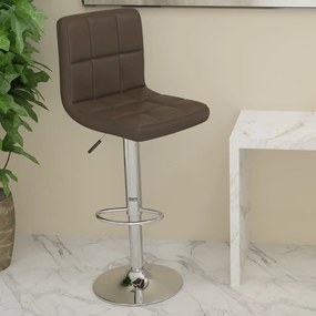 vidaXL Scaun de bar, maro, piele ecologică