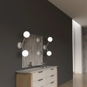 Aplică JOY 2xE14/40W/230V alb/crom lucios