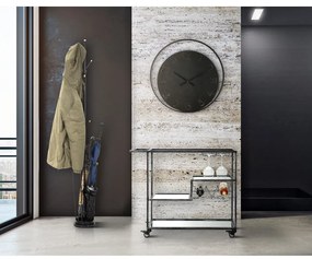 Ceas de perete Mauro Ferretti Circle, ⌀ 60 cm, negru