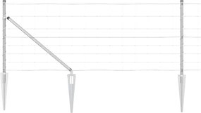 vidaXL Stâlp de gard. Galvanizat 50 x 0,8 m Oțel