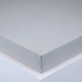 Cearşaf cu elastic jersey EXCLUSIVE gri set 2 buc 90 x 200 cm