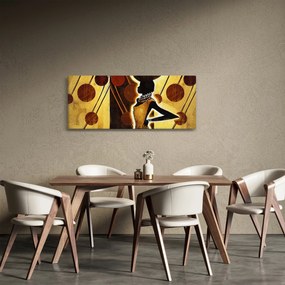 Tablou cu pictură artistică străveche (120x50 cm)
