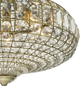 Där Lighting ASM0675 - Candelabru suspendat pe lanț ASMARA 6xE14/40W/230V din alamă