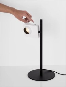Lampa de masa LED cu spot directionabil stil minimalist KEDROS alb