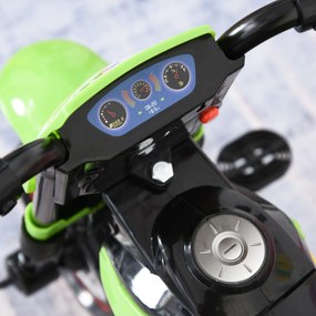 HOMCOM Tricicletă Copii Stil Motocicletă cu Pedale, Efecte Luminoase și Sonore, 3 Roți Late, pentru 18-36 Luni, Roșu | Aosom Romania