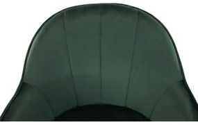 Fotoliu de birou, verde material Velvet /auriu, EROL
