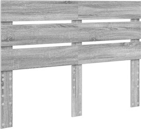 vidaXL Tăblie cap Gri Sonoma 140 cm Lemn compozit