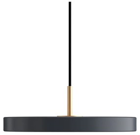Lustră gri antracit LED cu abajur din metal ø 31 cm Asteria Mini – UMAGE