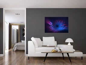 Tablou - abstaracție cu floare (90x60 cm)