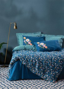 Lenjerie de pat dubla (DE), Freya - Dark Blue, Cotton Box, Bumbac Ranforce