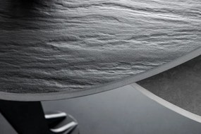 Masuta de cafea moderna cu doua blaturi rotative din ceramica Movement 160cm