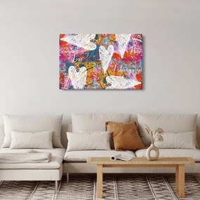 Tablou - Inima pe un fundal abstract (90x60 cm)