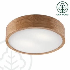 Plafonieră LED Brilagi CARVALHO 2xE27/60W/230V stejar d. 37,5 cm