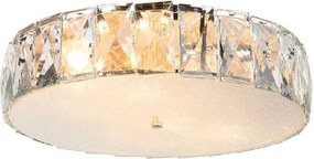 Plafoniera diametru 55cm, aurie cu cristale de sticla Intero