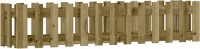 vidaXL Pat înălțat grădină design gard 150x30x30 cm lemn impregnat pin