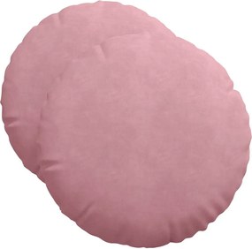 vidaXL Perne de Șezut 2 pcs Roz Ø 40 x 13 cm Catifea