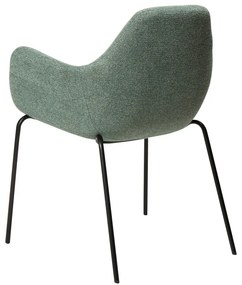 Fotoliu verde deschis cu tapițerie din țesătură bouclé Zimmer – DAN-FORM Denmark