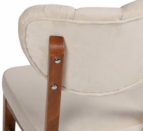 Set de scaune de sufragerie Elma Beige, 2 bucăți