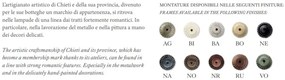Lustra clasica cu 3 pendule realizata manual din ceramica CHIETI