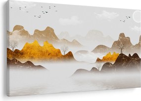 Tablou - Munții în ceață (90x60 cm)