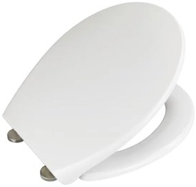 WENKO 22973100-WC Capac WC DELOS, 44,5 x 37,5 cm, alb/argintiu