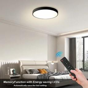 Brilagi - Lampă LED dimabilă POOL LED/60W/230V 3000-6000K Ø 60 cm negru + telecomandă