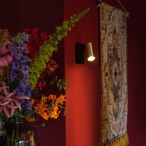 Aplică neagră cu auriu reglabilă cu întrerupător - Jeana Luxe