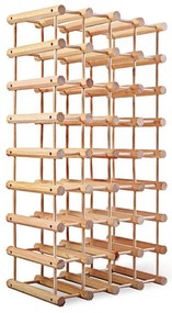 Suport din lemn pentru sticle de vin, 36-40 sticle