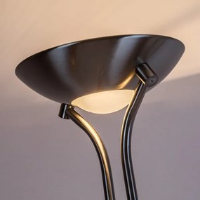 Brilagi - Lampă de podea cu dimmer SCARLETT 1xR7s/230W/230V+1xG9/40W crom mat