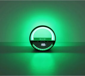 Globo 39907S - Lampă de birou reîncărcabilă LED RGBW Dot cu difuzor SOUNDRA LED/3,5W/5V 1800 mAh