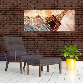 Tablou - Turnul Eiffel în stil vintage (120x50 cm)