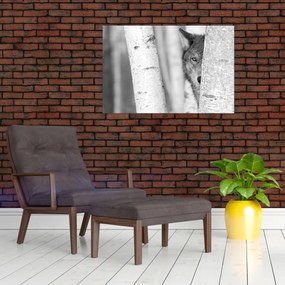 Tablou - Lupul din pădure (90x60 cm)