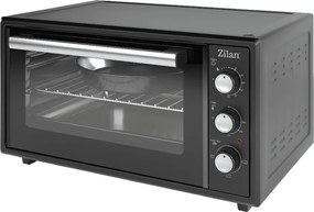 Cuptor electric Zilan ZLN5649, Putere 2000W, Capacitate 45L, Timer, Termostat, 3 trepte putere, interior emailat, Negru