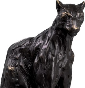 Statueta decorativa din bronz Panther