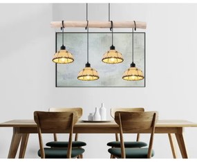 Lustră pe cablu Globo 15442-4H REX 4xE27/60W/230V