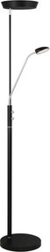 Halo Design 716067 - Lampă de podea LED dimabilă VEGAS LED/20W/230V + LED/5W, negru/crom