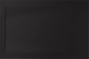 Roca Pyros cădiță de duș dreptunghiulară cu sifon 100x80 cm negru AP9013E832001400