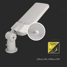 Lampă LED stradală cu senzor SAMSUNG CHIP LED/50W/230V 4000K IP65