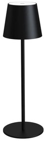 Lampă de birou LED reîncărcabilă, dimerizabilă, 4W, 4000 mAh, 3000/4000/5500K, IP44, neagră