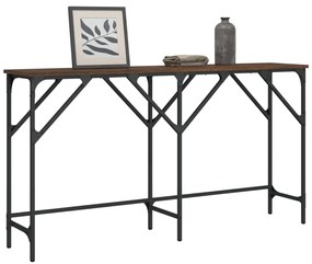 vidaXL Măsuță consolă, stejar maro, 140x29x75 cm, lemn prelucrat