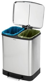 Coș de gunoi de reciclat din oțel inoxidabil 24 l Studio Duo – Wenko